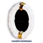 Dollhouse Gold Trim Bath Mirror