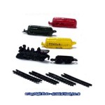 (*) Dollhouse Miniature Toy Train Set - 9/pcs