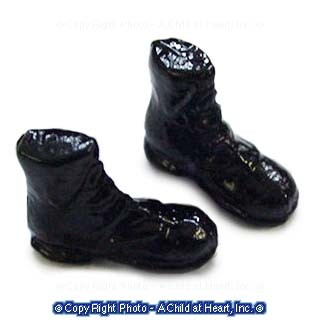 (*) Dollhouse Men's Black Work Boots