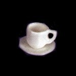 Dollhouse Octagon Cup &amp; Saucer