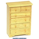Dollhouse Oak Chest of Drawers