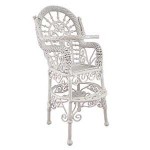 Dollhouse White Wire Highchair