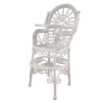 Dollhouse White Wire Highchair