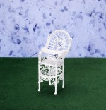 Dollhouse White Wire Highchair