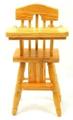 Dollhouse Highchair - Oak
