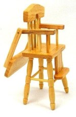 Dollhouse Highchair - Oak