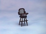 Dollhouse Walnut Spindle Highchair