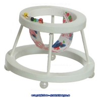 White Dollhouse Baby Walker