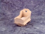 Unfinished Dollhouse Cradle