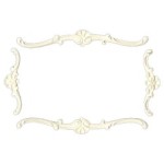 4 pc Dollhouse Frame Ceiling Carving