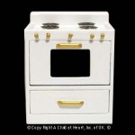 Dollhouse Modern Stove - White