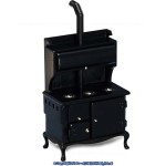 Dollhouse Black Wood Stove