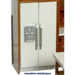 (*) Dollhouse White Refrigerator with Dispenser