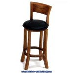 Dollhouse Tall Black Leather &amp; Table