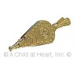 Disc $1 Off - Dollhouse Brass Fireplace Bellow