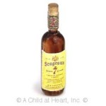 (*) Dollhouse Seagrams 7 Whiskey Bottle