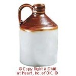(*) Dollhouse Earthware Wine Jug