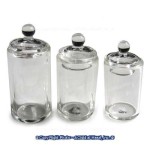Disc $2 Off - 3 pc Dollhouse Glass Canisters