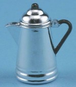 Dollhouse Blue Spatter or Silver Coffee Pot