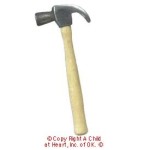 &amp;sect; Disc .60&amp;cent; Off - Dollhouse Wood Handle Claw Hammer 