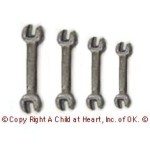 Sale $2 Off - Set of 4 Dollhouse Wrenches