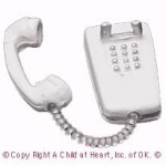 (*) Dollhouse Push Button Wallphone