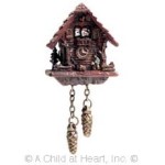 Dollhouse Black Forest Cuckoo Clock