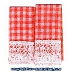 &amp;sect; Sale .60&amp;cent; Off - 2 Gingham Dish Towels- Choice of Color -