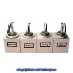 4 pc Set or Single Condiments Dispenser