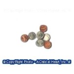 (*) Dollhouse Miniature Coin Set