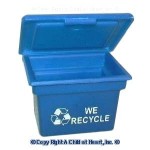 Sale $2 Off - Small Recycling Bin in Blue