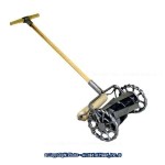 (*) Dollhouse Old Fashion Iron Lawn Mower