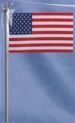 (*) Dollhouse American Flag Pole (Kit)