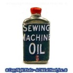 (*) Dollhouse Sewing Machine Oil Can