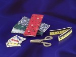 (&amp;sect;) Sale $1.30 Off - Dollhouse Fabric, Pattern, Scissors