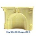 Dollhouse Brown or Ivory Fireplace Resin