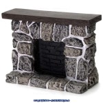 Dollhouse Fieldstone Fireplace