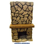 Dollhouse Floor to Ceiling - Stone Fireplace