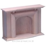 (*) Dollhouse Unfinished Jamestown Fireplace