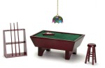 Dollhouse 24 pc Pool Table Set