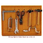 Dollhouse Pegboard with Tools