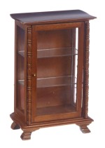 &amp;sect; Disc $2 Off -  Dollhouse Walnut Curio Cabinet