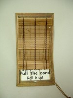 Dollhouse Working Bamboo Shade- Choice of Style -