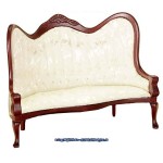 Dollhouse Victorian Living Room - Cream