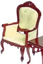 Discontinued Fancy Carved Victorian Armchair
