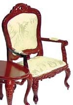 Dollhouse Carved Victorian Open Armchair
