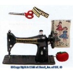 Dollhouse 5 pc Sewing Machine Set