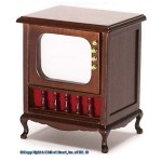 (&amp;sect;) Disc. $4 Off - Dollhouse Queen Anne Console Television