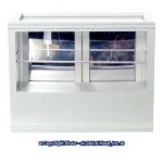 (*) Dollhouse Mirrored Rectangular Display Case- Choice of Finish -