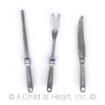 (*) Dollhouse Metal Carving Set- Choice of Finish -